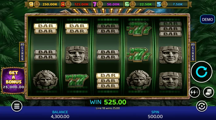 Mayan Madness - payout in the base game